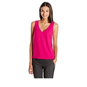 NWT - Trina Turk "Kade" Crepe V-Neck Top